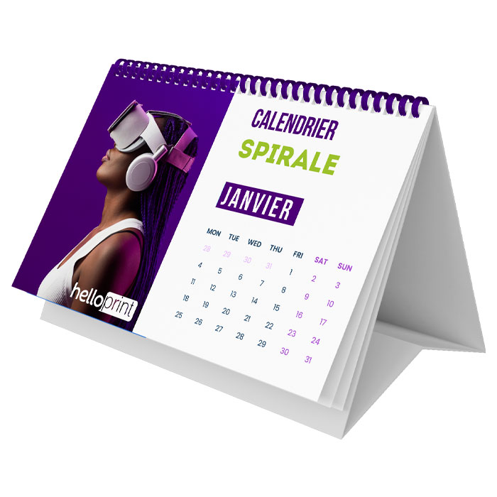 Calendrier créatif à spirale + Post-it